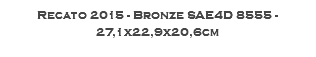 Recato 2015 - Bronze SAE4D 8555 - 27,1x22,9x20,6cm